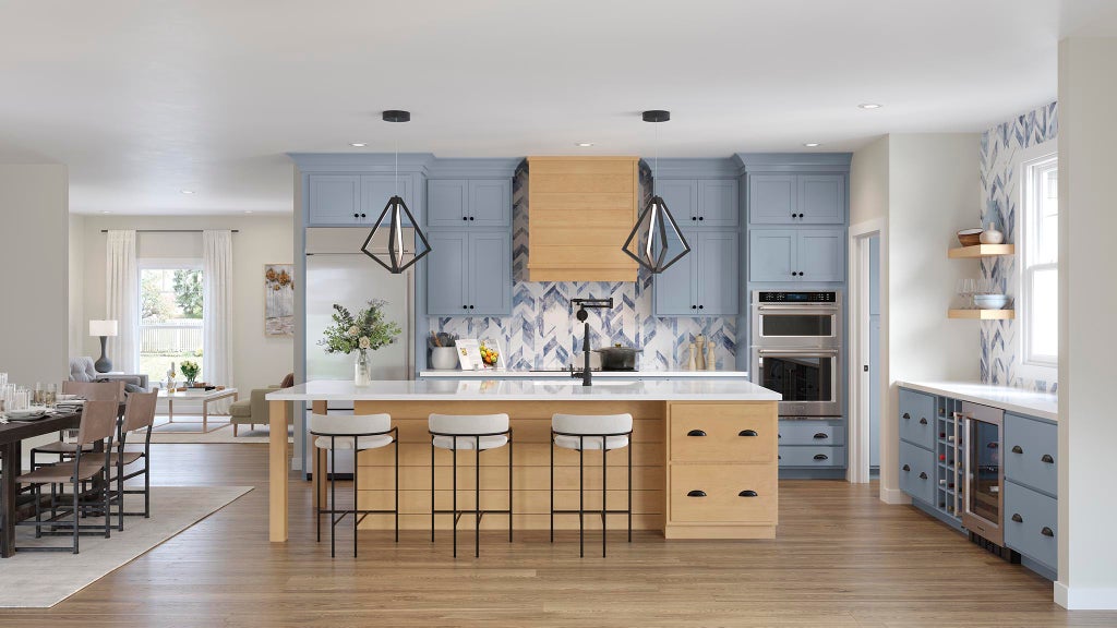 23 Farmhouse Blue Kitchen Cabinets for a Timeless Kitchen