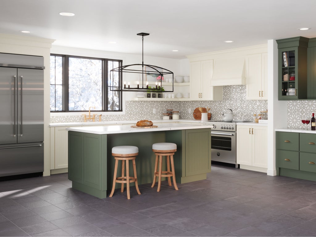 Green Kitchen & Bathroom Cabinets - Waypoint Living Spaces